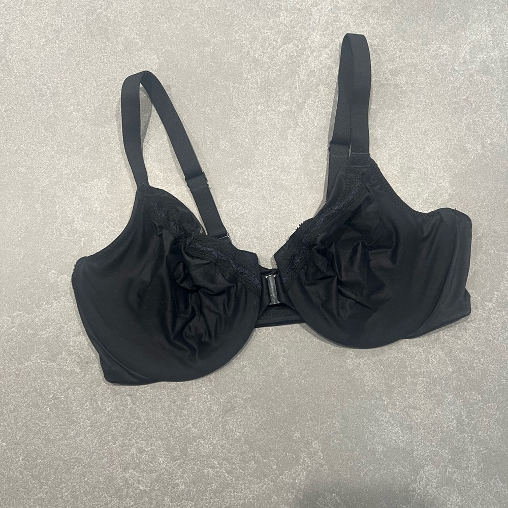 Wacoal Front Closing Black Bra